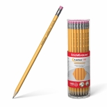Creion grafit cu radiera, hexagonal, mina cu diametrul de 2,2mm. 42buc/borcan. Amber 101HB 