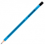 Creion HB cu guma, corp vopsit, model stelute. 50 buc/borcan. NOU!!