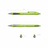 Creion mecanic MEGAPOLIS 0,7mm culoarea corpului verde cu gri