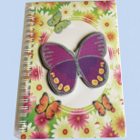 Note book spire duble   19.2x12.8cm, 60 file dictando, 70 gr/mp , model fluturi