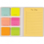 Set 6 notes adezive 45x45mm culori neon+ notes mare "To do list" 98x150mm galben, 30 file fiecare